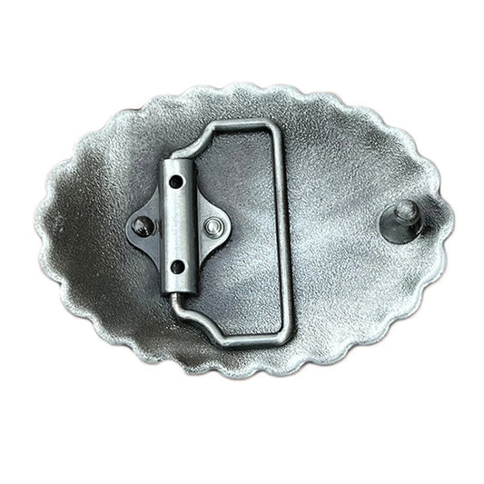 Oval Turquoise Sunflower Belt Buckle