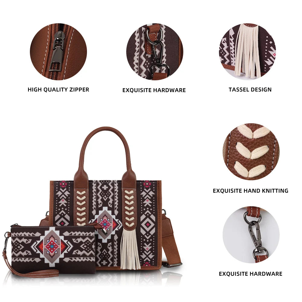 western crossbody bag set