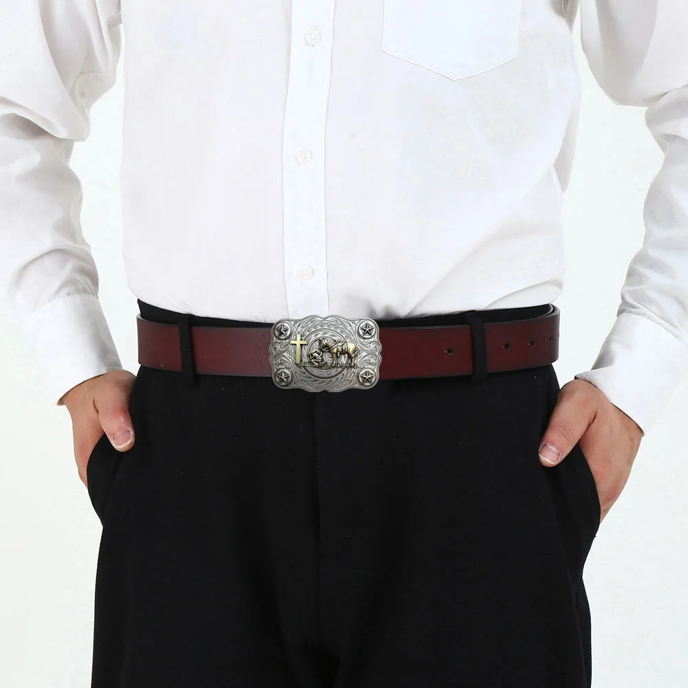 Prayer Western Cowboys Belt Buckles
