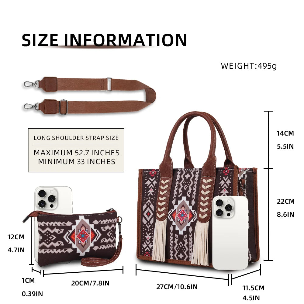 western crossbody bag set