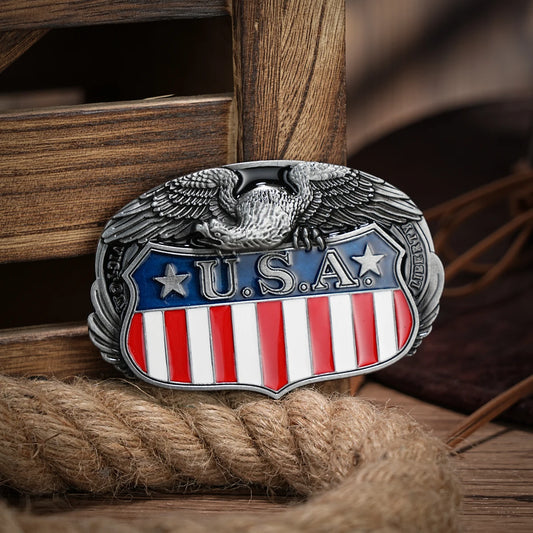 USA Western Belt Buckle
