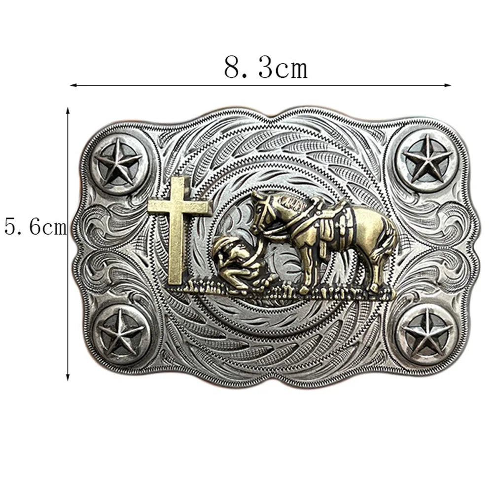 Prayer Western Cowboys Belt Buckles