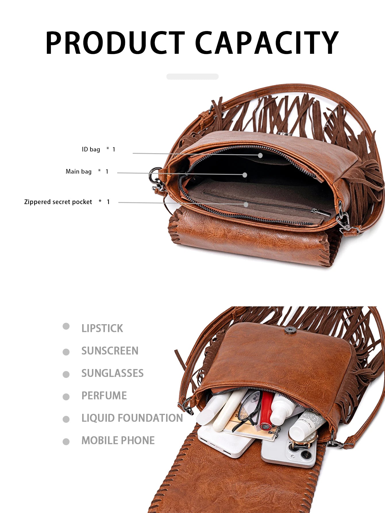 Crossbody bag versatile western