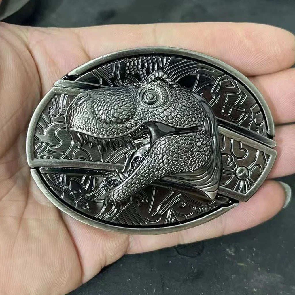 Western Knife Belt Buckle