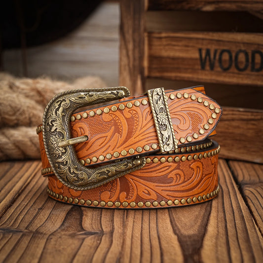 Men & Women Western Cowboy Leather-Belts