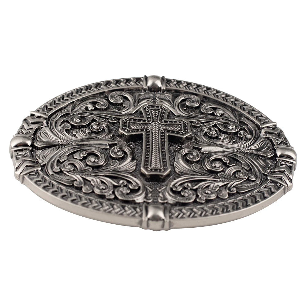 Patterned Cross Belt Buckle