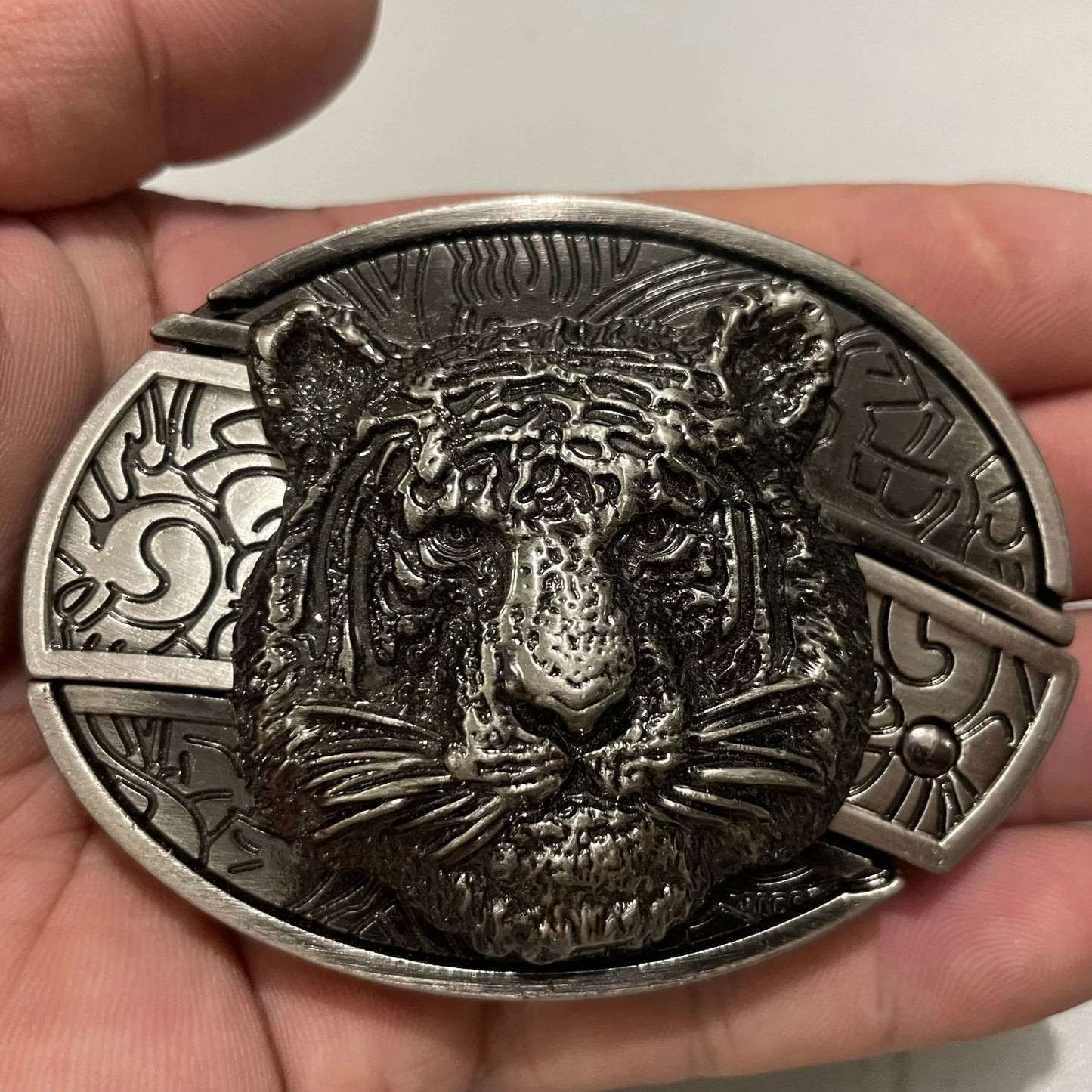 Western Knife Belt Buckle