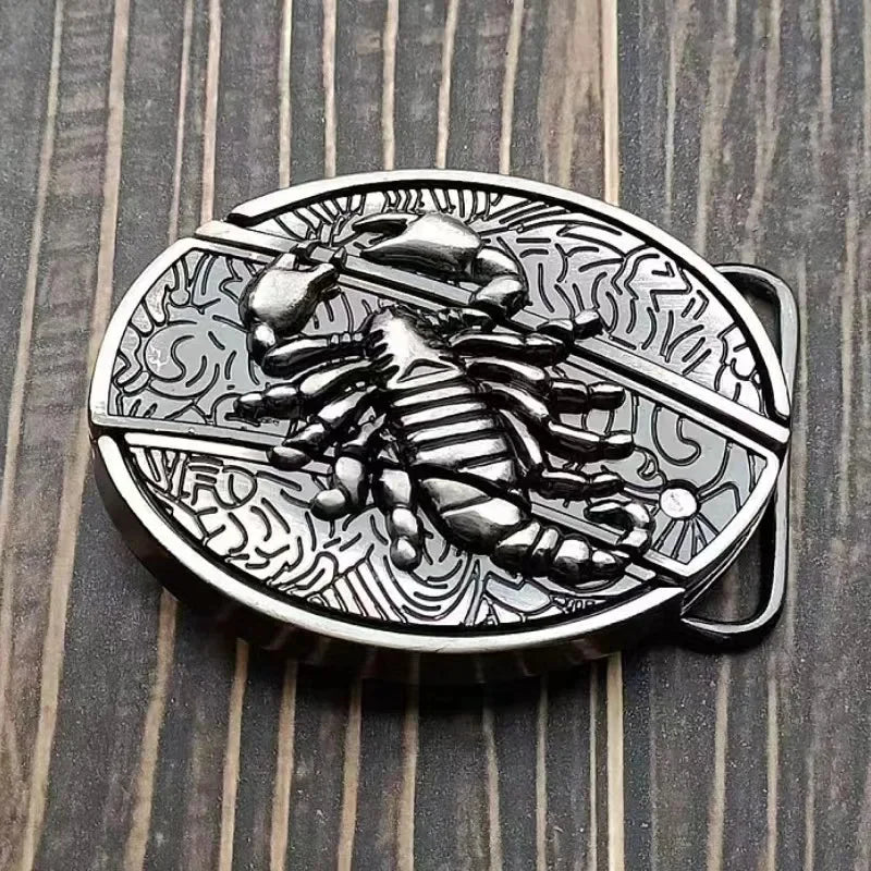 Western Knife Belt Buckle