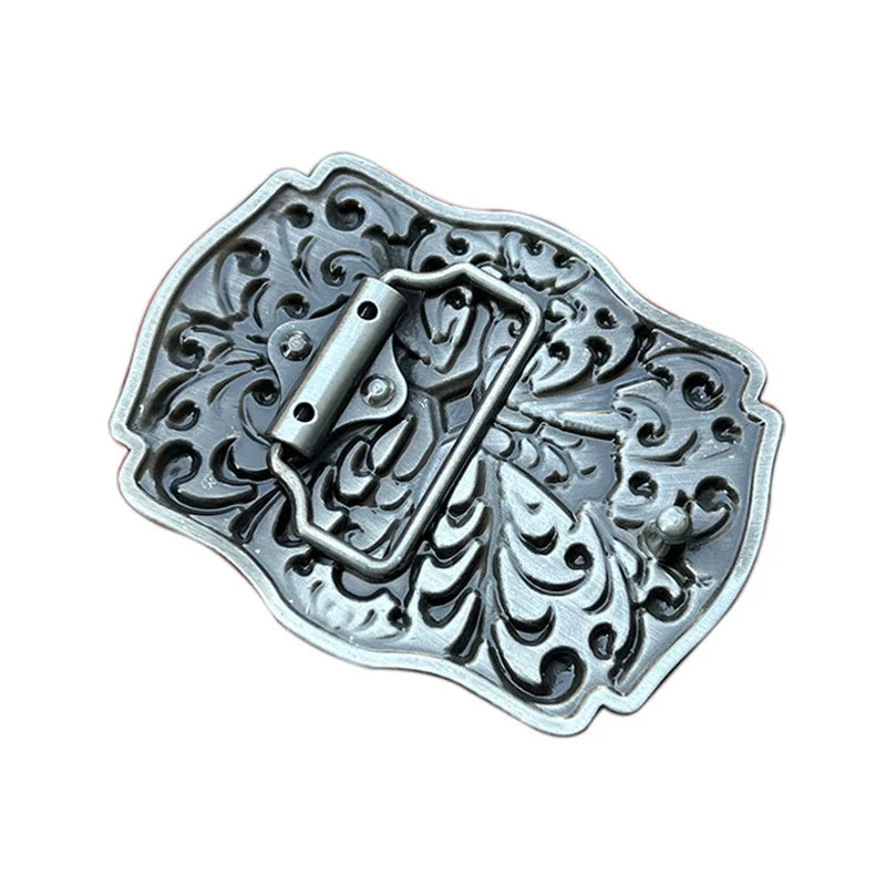Tang grass cross belt buckle Western style