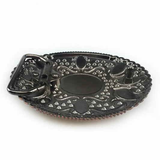 Turquoise retro belt buckle