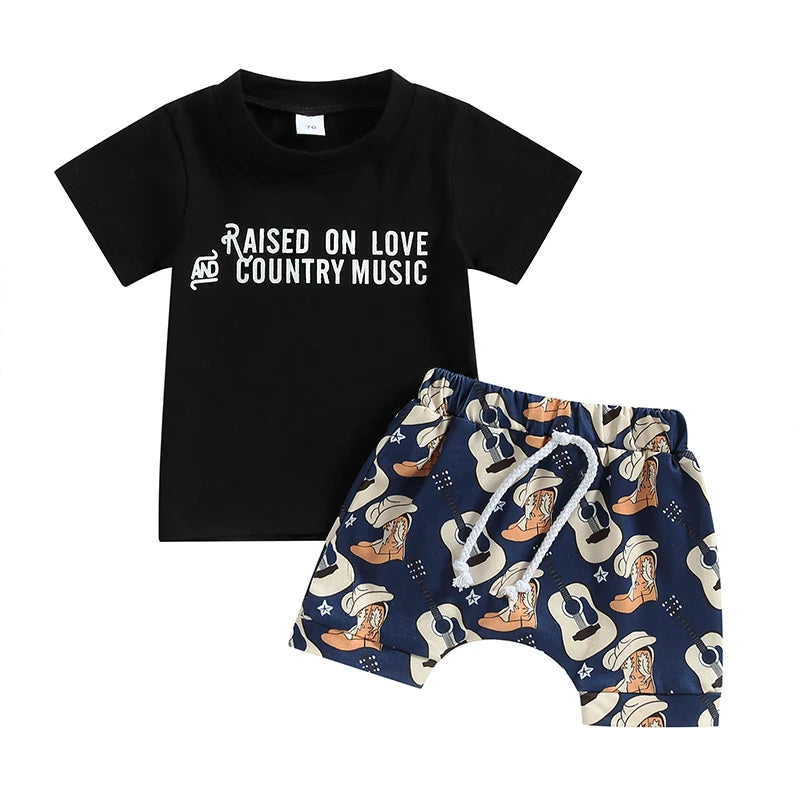 Baby Boy western Summer Sets