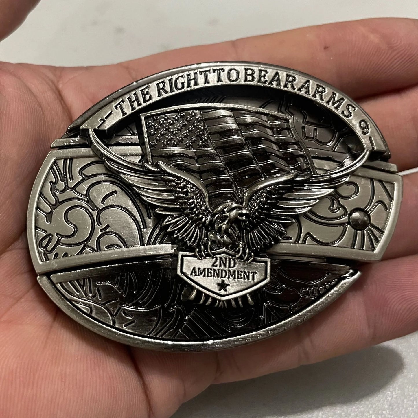 Western Knife Belt Buckle