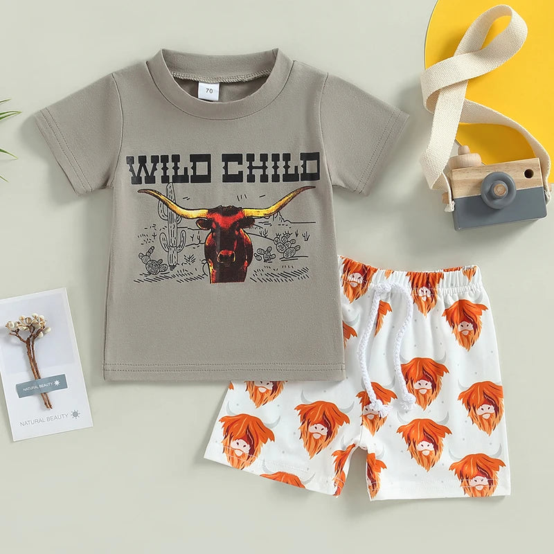 Baby Boy western Summer Sets