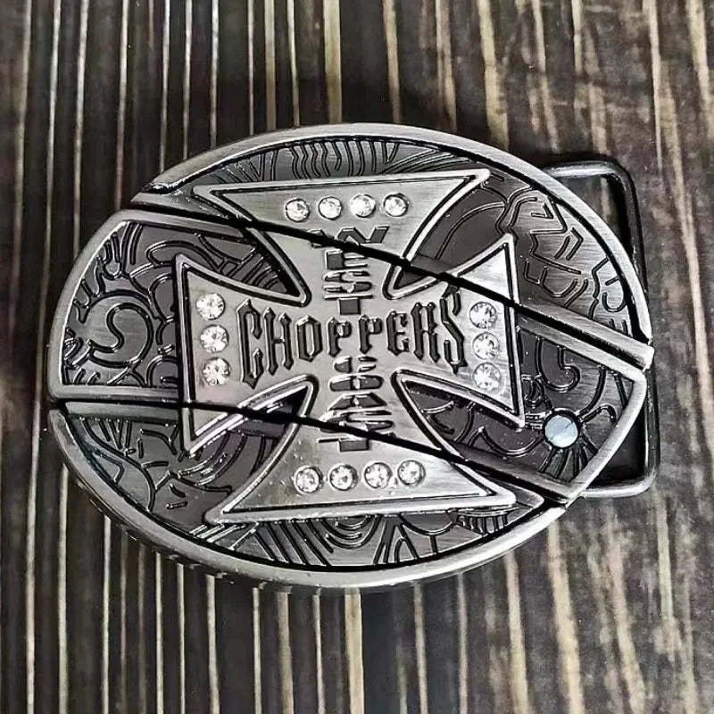 Western Knife Belt Buckle