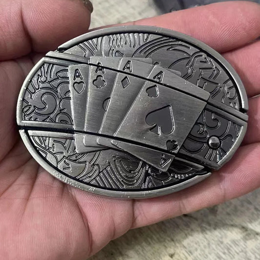 Western Knife Belt Buckle