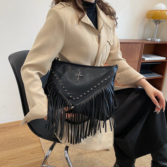 Vintage Leather Crossbody Bag