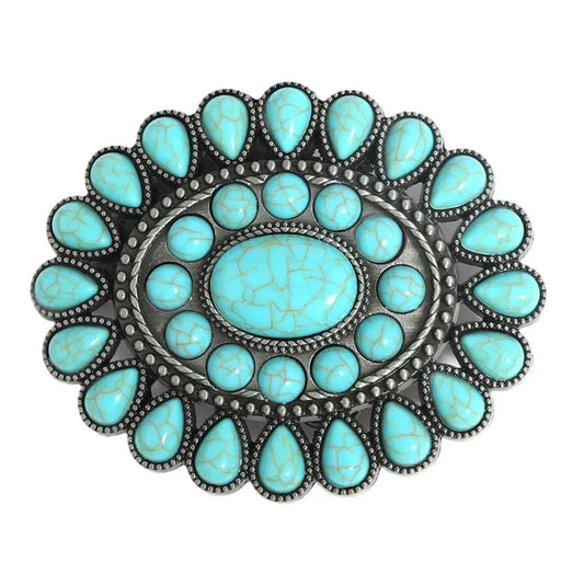 Vintage Turquoise Belt Buckles for Women