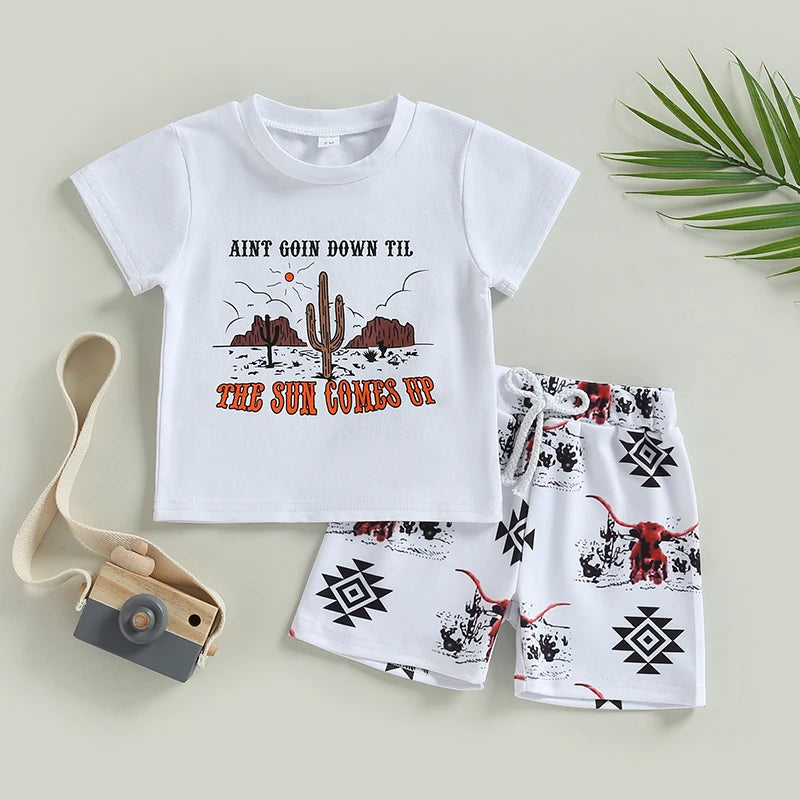 Baby Boy western Summer Sets