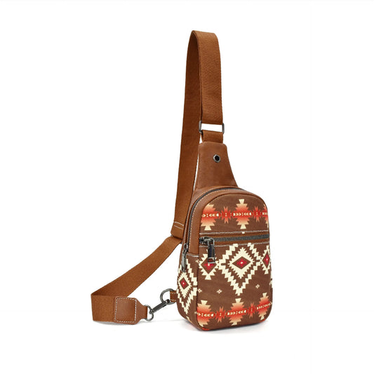 Western Aztec Sling Bag