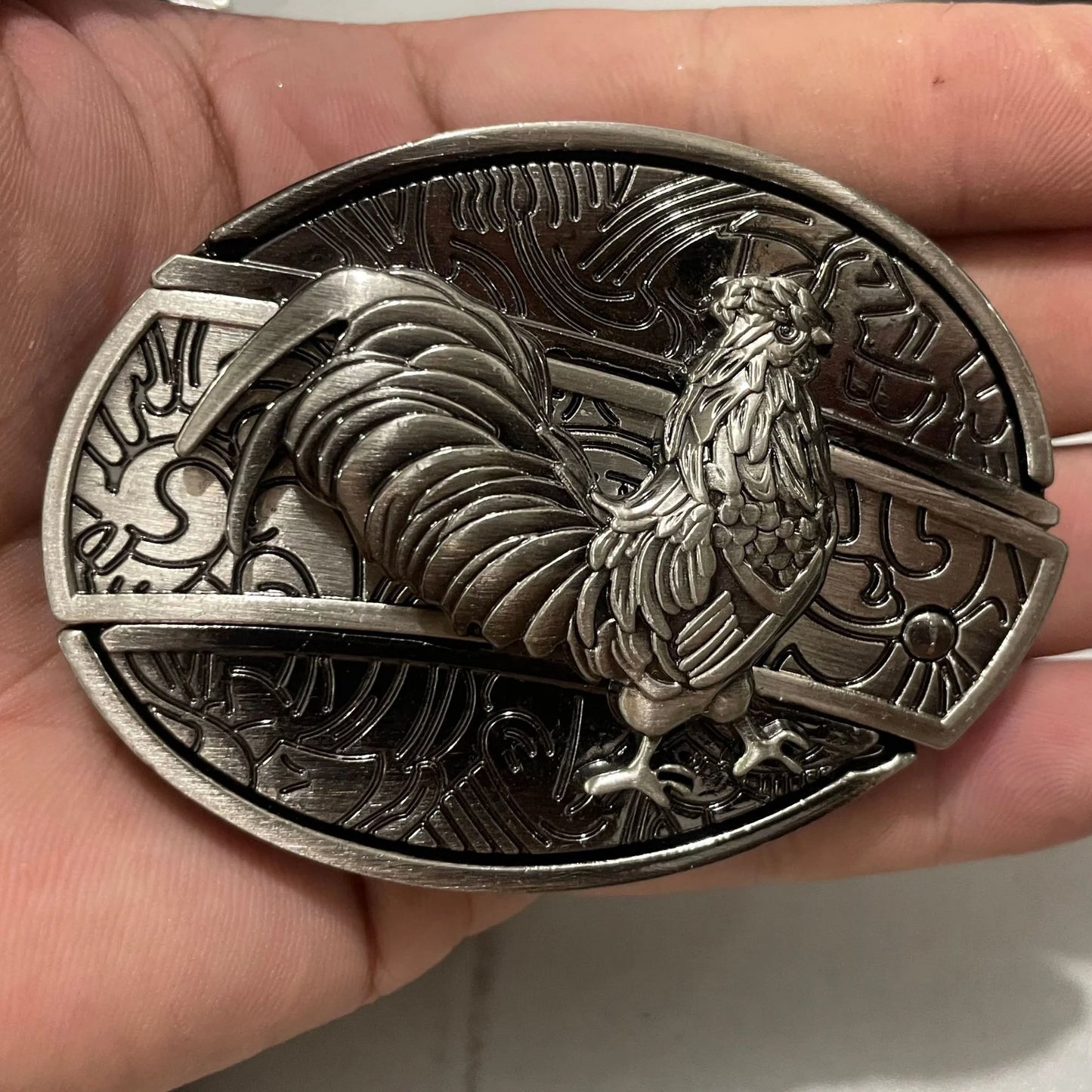 Western Knife Belt Buckle