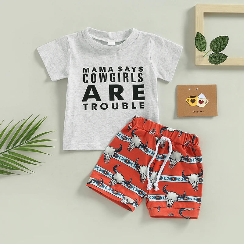 Baby Boy western Summer Sets