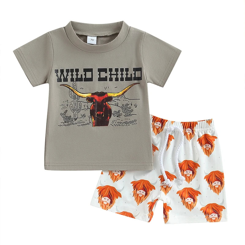 Baby Boy western Summer Sets