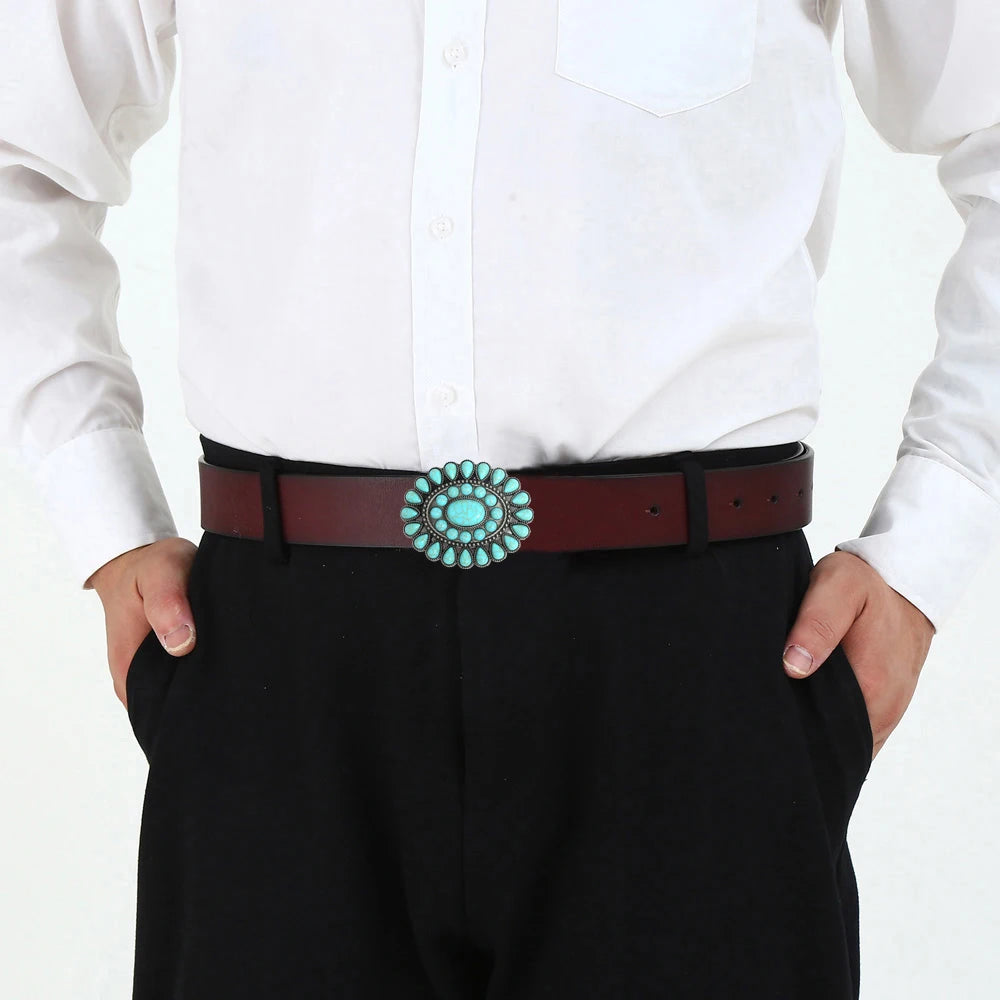 Vintage Turquoise Belt Buckles for Women