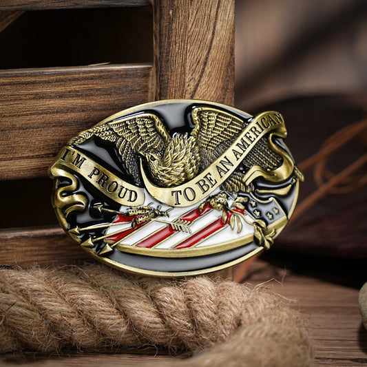 USA Western Belt Buckle