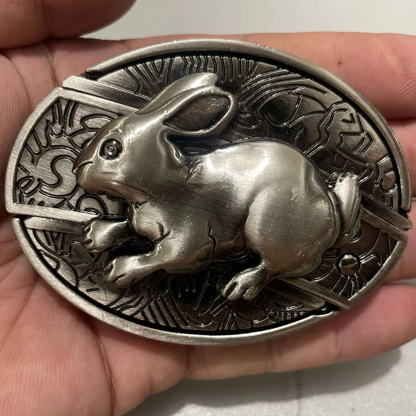 Western Knife Belt Buckle