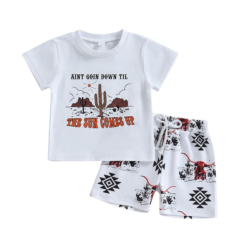 Baby Boy western Summer Sets