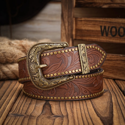 Men & Women Western Cowboy Leather-Belts