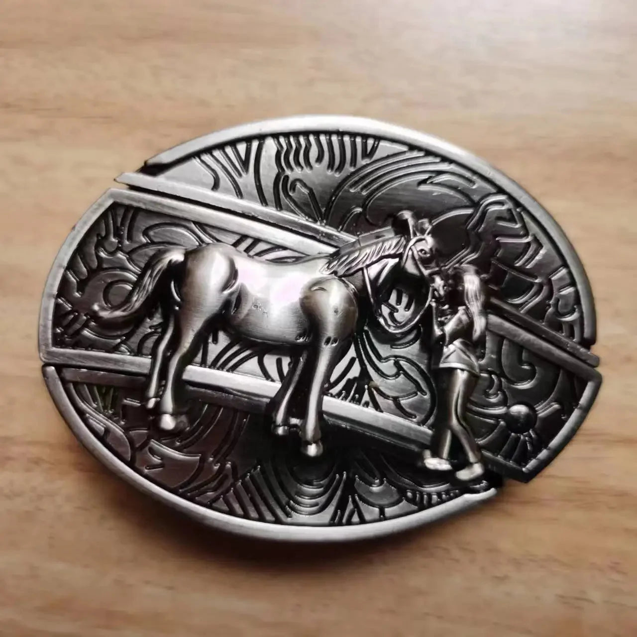 Western Knife Belt Buckle