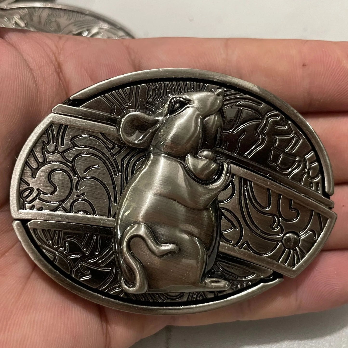 Western Knife Belt Buckle