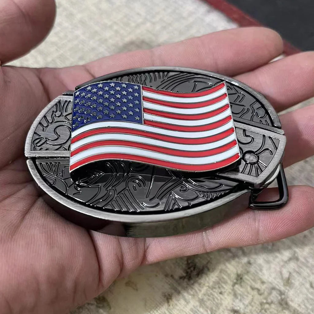 Western Knife Belt Buckle