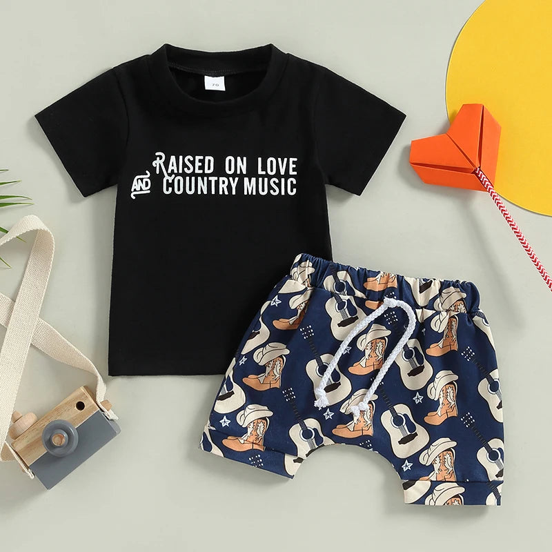 Baby Boy western Summer Sets