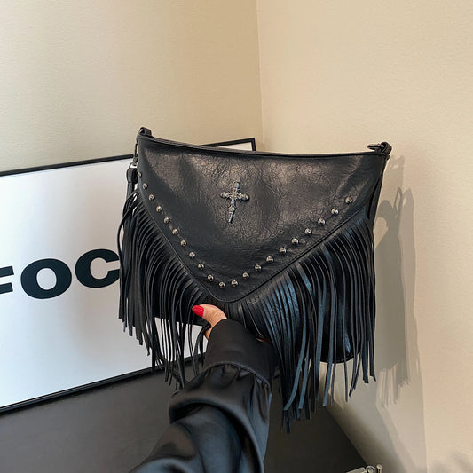 Vintage Leather Crossbody Bag