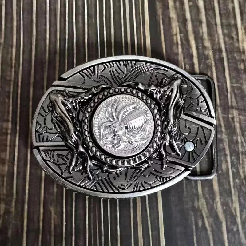 Western Knife Belt Buckle