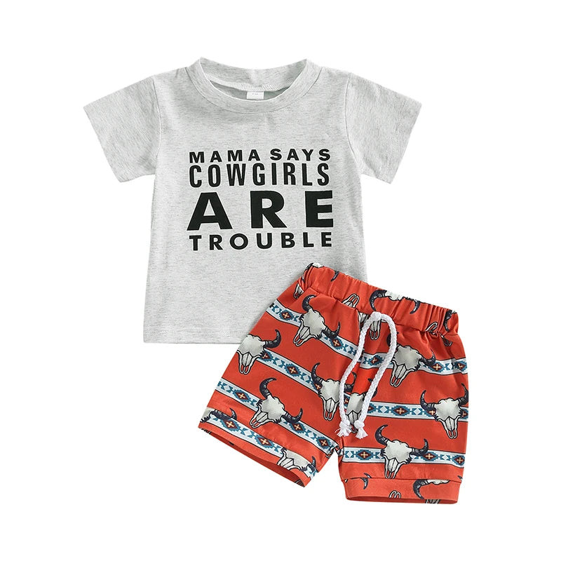 Baby Boy western Summer Sets
